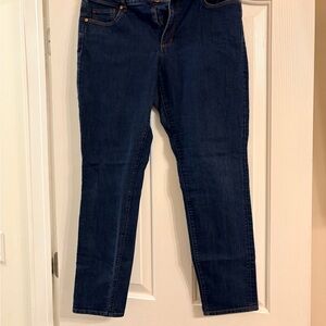 LOFT Dark Blue Straight Leg Jeans